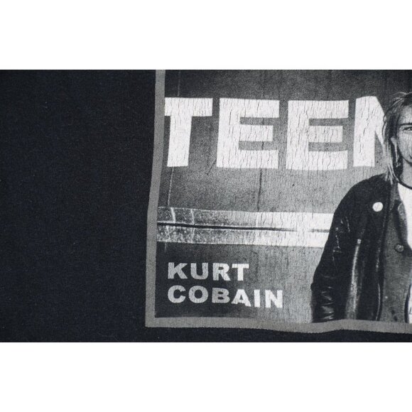 Vintage 2002 Kurt Cobain Teenage End of Music T Shirt Men's L Grunge Music Tee - Picture 3 of 10
